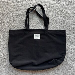 Sezane Black Corduroy Tote Bag - NWT